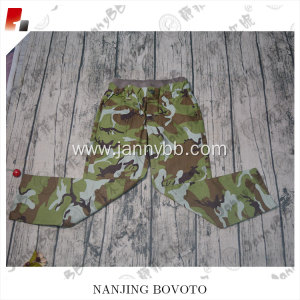 Children in camo plastic design baby pants